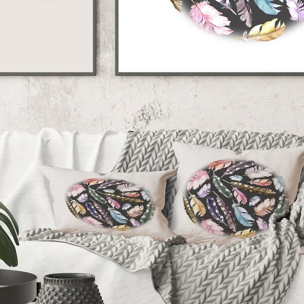 Colorful boho hot sale throw pillows