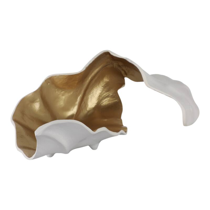 Metal Sculpture Abstract Glam Design and Textured Organic Silhouette