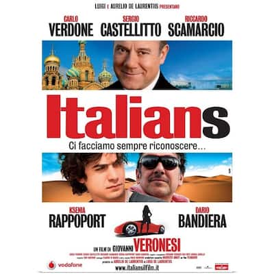 Poster Print entitled Italians - Movie Poster - Italian - Multi