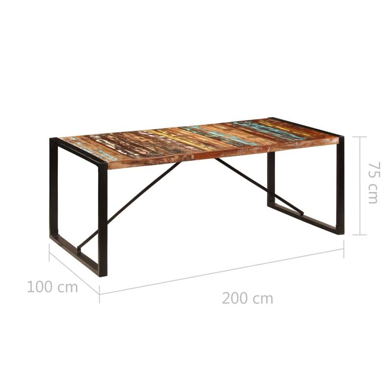 vidaXL Dining Table Kitchen Dining Room Table Furniture for Breakfast Dinner