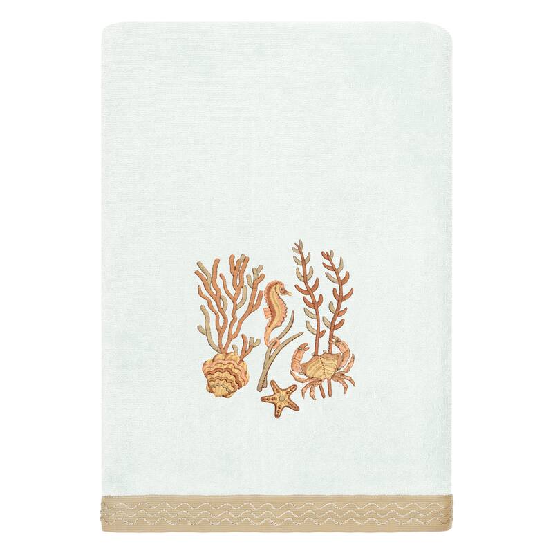 Authentic Hotel and Spa Turkish Cotton Aaron 3PC Embellished Towel Set