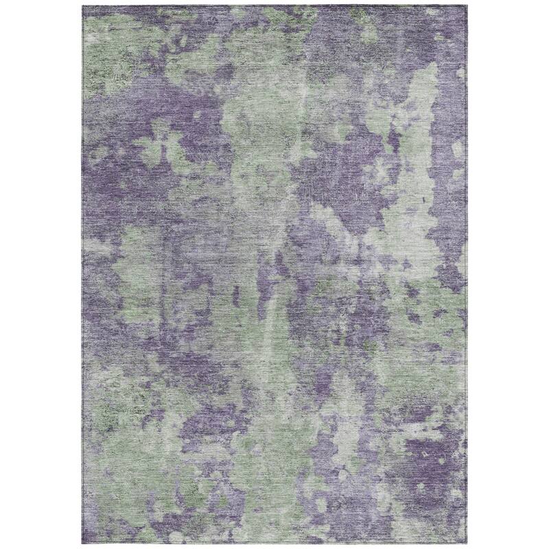 Jaz Modern Art-Inspired Weather Resistant Timeless Fusion Outdoor Rug