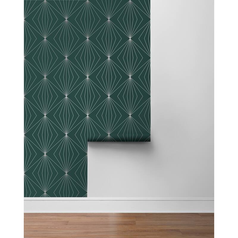 Seabrook Designs Diamond Vector Non-Woven Unpasted Wallpaper