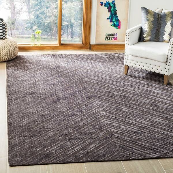 Shop Safavieh Handmade Mirage Spirica Modern Abstract Viscose Rug Overstock 10465209