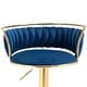preview thumbnail 103 of 155, Velvet Upholstered Adjustable Bar Stool Swivel Counter Chair Set of 2