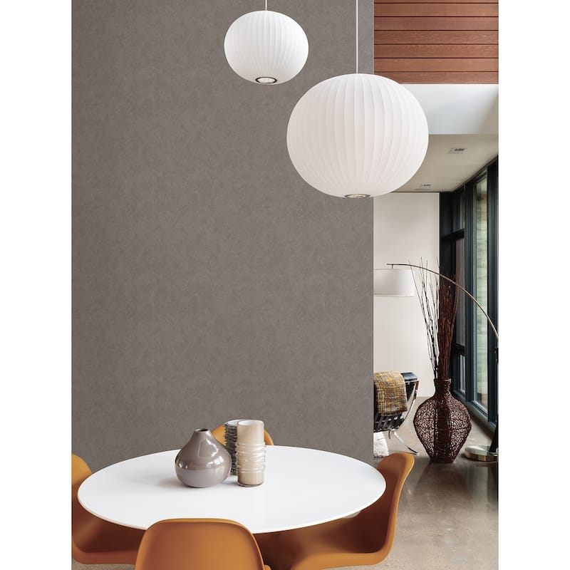 Advantage Ryu Dark Grey Cement Texture Wallpaper - 20.9in x 396in x 0.025in - 20.9in x 396in x 0.025in