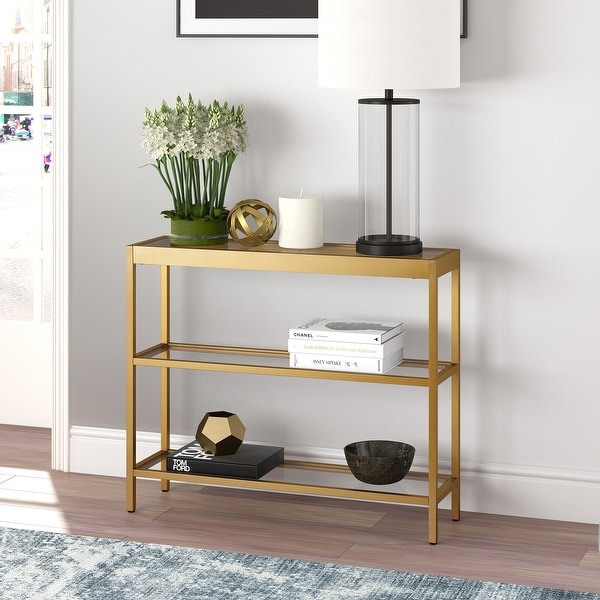 Alexis 3-Shelf Short Console Table