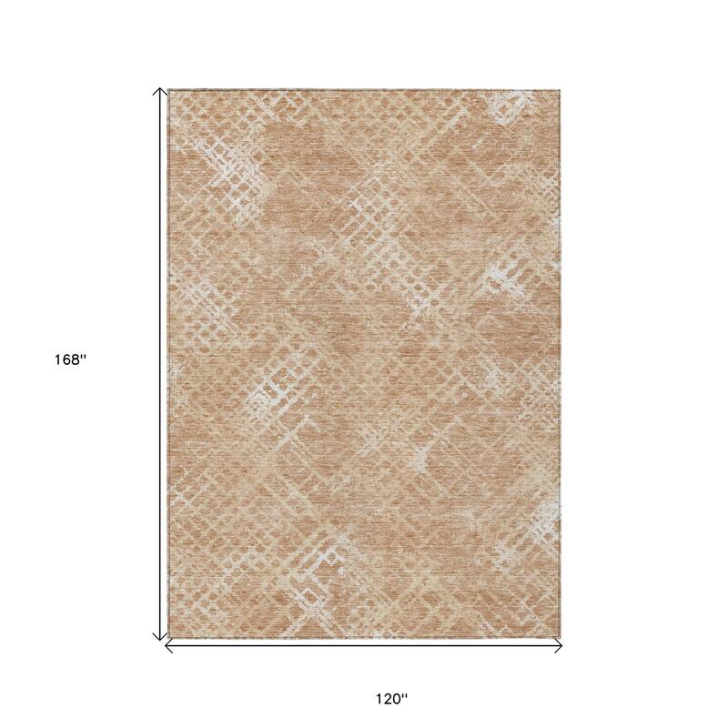 HomeRoots Geometric Transitional Rectangle Outdoor Rug