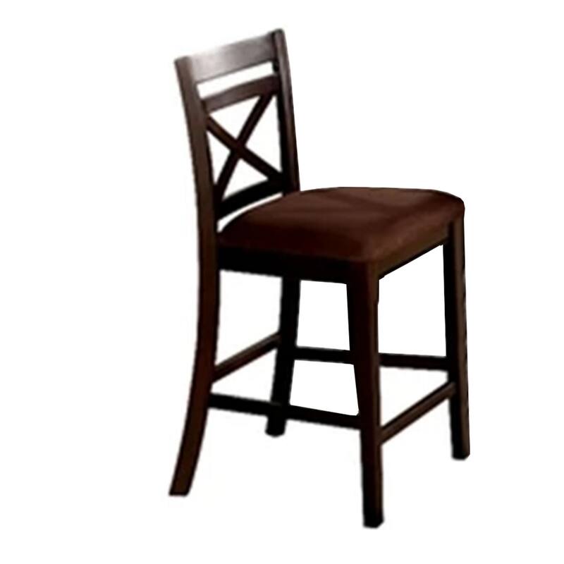 Weston I Dapper Five Counter Table Set, Transitional Style, Espresso