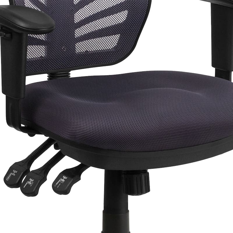 Mid-back Blue Mesh Adjustable Ergonomic Office Chair