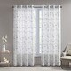 preview thumbnail 2 of 11, Madison Park Abelia Floral Embroidered Single Sheer Curtain Panel