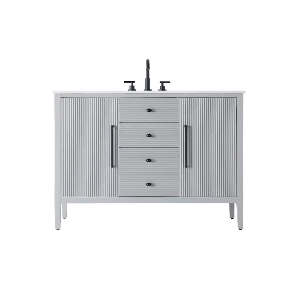 Elegant Lighting VF29648 Blakely 48" Free Standing Single Basin Vanity