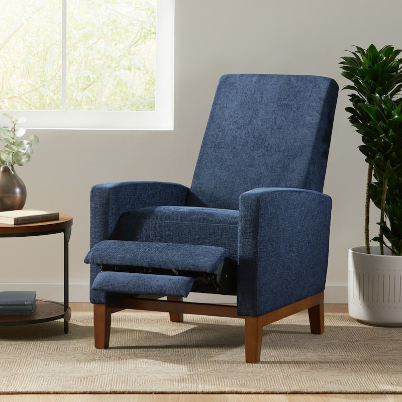 Roomfitters 27'' Wide Wood Hand Manual Club Recliner, Comfortable Lounge Chair for Living Room