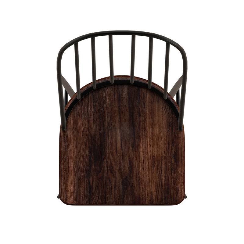 Belita Two-Tone Metal and Wood Spindle Back Dining Chairs (Set of 4) by iNSPIRE Q Modern