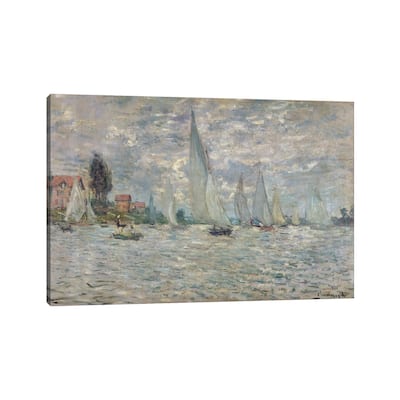 iCanvas "The Boats, or Regatta at Argenteuil, c.1874 " by Claude Monet Canvas Print
