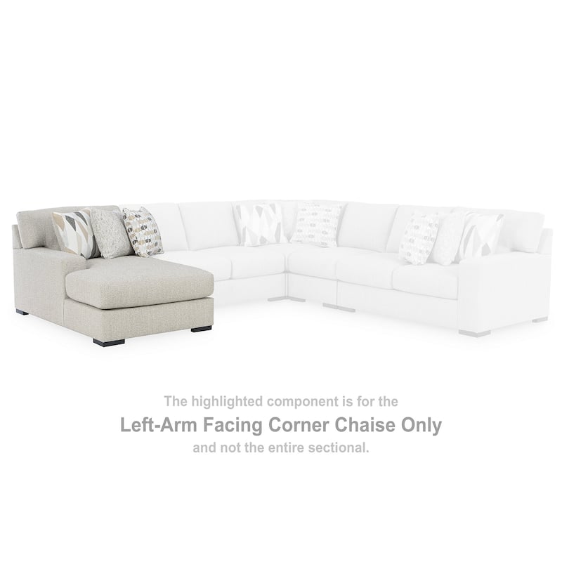 Signature Design by Ashley Laurelgrove White 4-Piece Sectional with Chaise