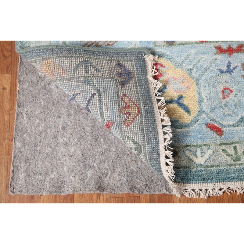 Oushak Style Area Rug Handmade Transitional Wool Carpet - 7'10"x 9'9"