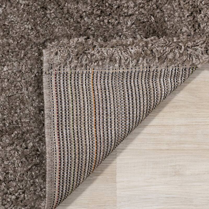 Brooklyn Collection - Taupe Shag Indoor Rug
