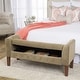 preview thumbnail 10 of 31, Copper Grove ArumVelvet Tufted Storage Bench / Settee