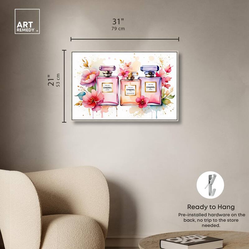 Floral Fragrance Canvas by Art Remedy
