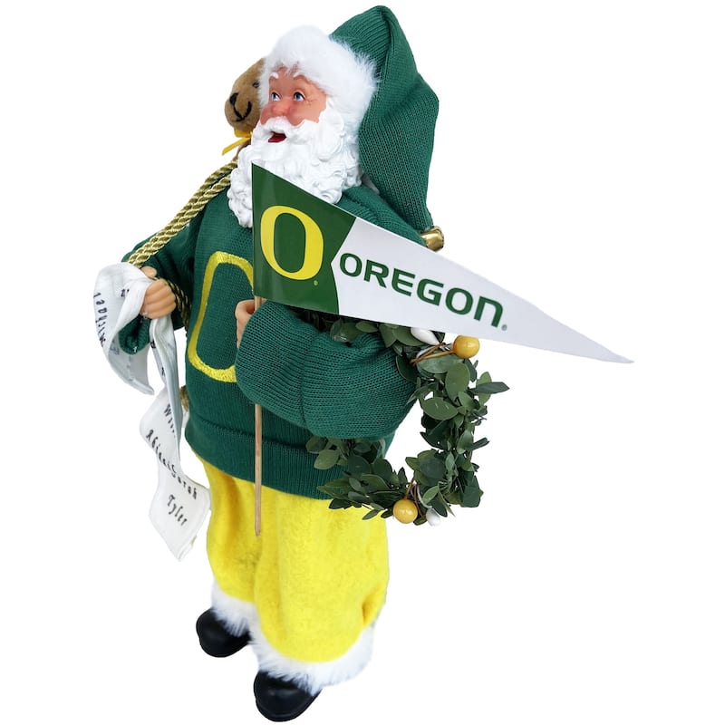 NCAA 12" University of Oregon Proud Santa