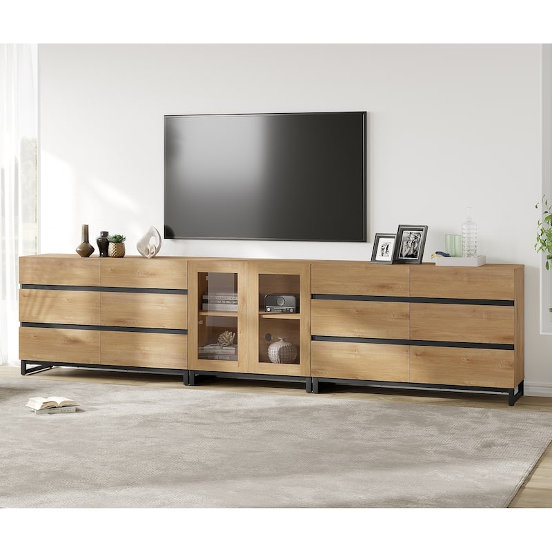 3 in 1 TV Stand for TVs up to 120 inches, Modern Entertainment Center for Living Room, Bedroom
