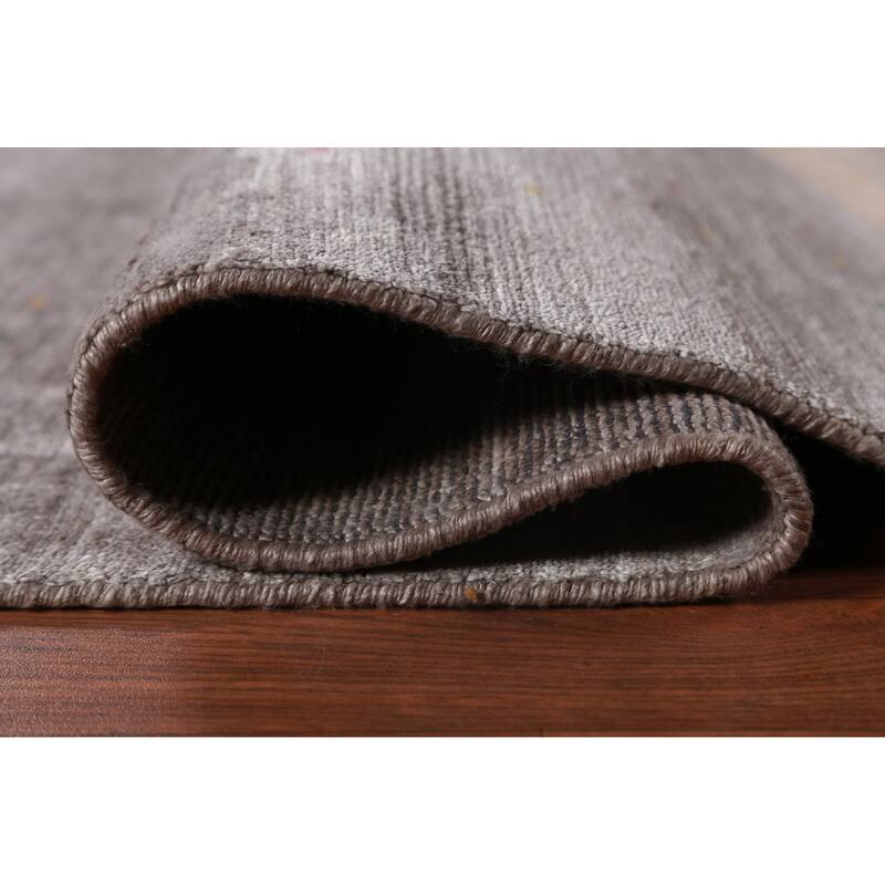 Gabbeh Indian Area Rug Handmade Beige Tribal Silk Carpet - 7'9" x 9'9"