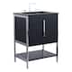 Option Black Matte - Chrome Hardware