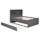 preview thumbnail 12 of 11, Full Size Teens Captain Bed with Twin Trundle & 3 Drawers