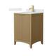 Option Natural Oak / Giotto Quartz Top / Brushed Gold