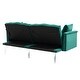 preview thumbnail 95 of 115, Velvet Loveseat Sofa Bed with 2 Pillows, Mid Century 2-Seat Couches Convertible Sofa Bed for Living Room, Bedroom,Office