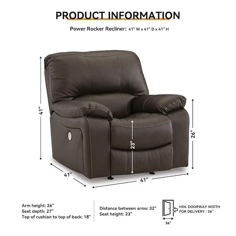 Signature Design by Ashley Leesworth Brown Power Recliner