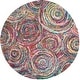 preview thumbnail 18 of 16, SAFAVIEH Handmade Nantucket Midori Contemporary Cotton Rug 6' Round - Multi - Round