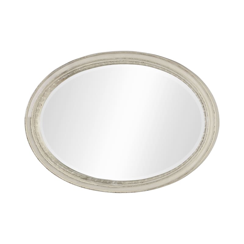 Caelum Farmhouse Antique White 49-inch x 37-inch Mirror by The Gray Barn