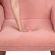preview thumbnail 40 of 42, Stylish and Minimalist Single Sofa Chair with Arms and Pillow, Armchair, Accent Chair for Living Room, Bedroom, Study
