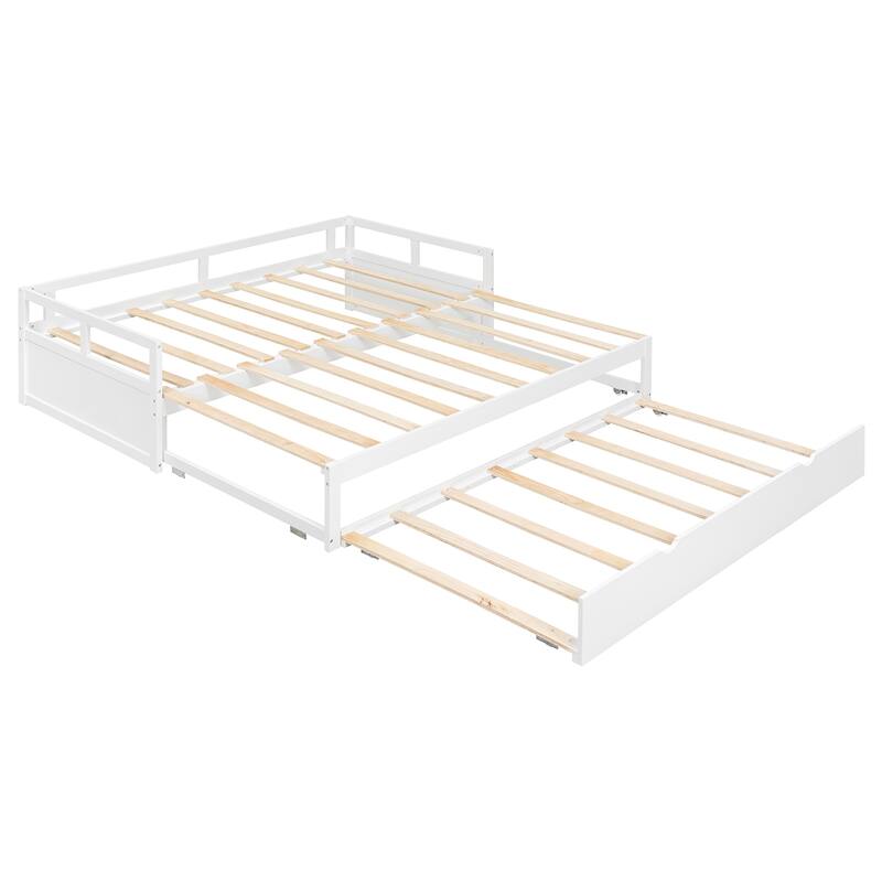 Roomfitters Twin Extending Daybed with Pull-Out Trundle, Expands to King Size