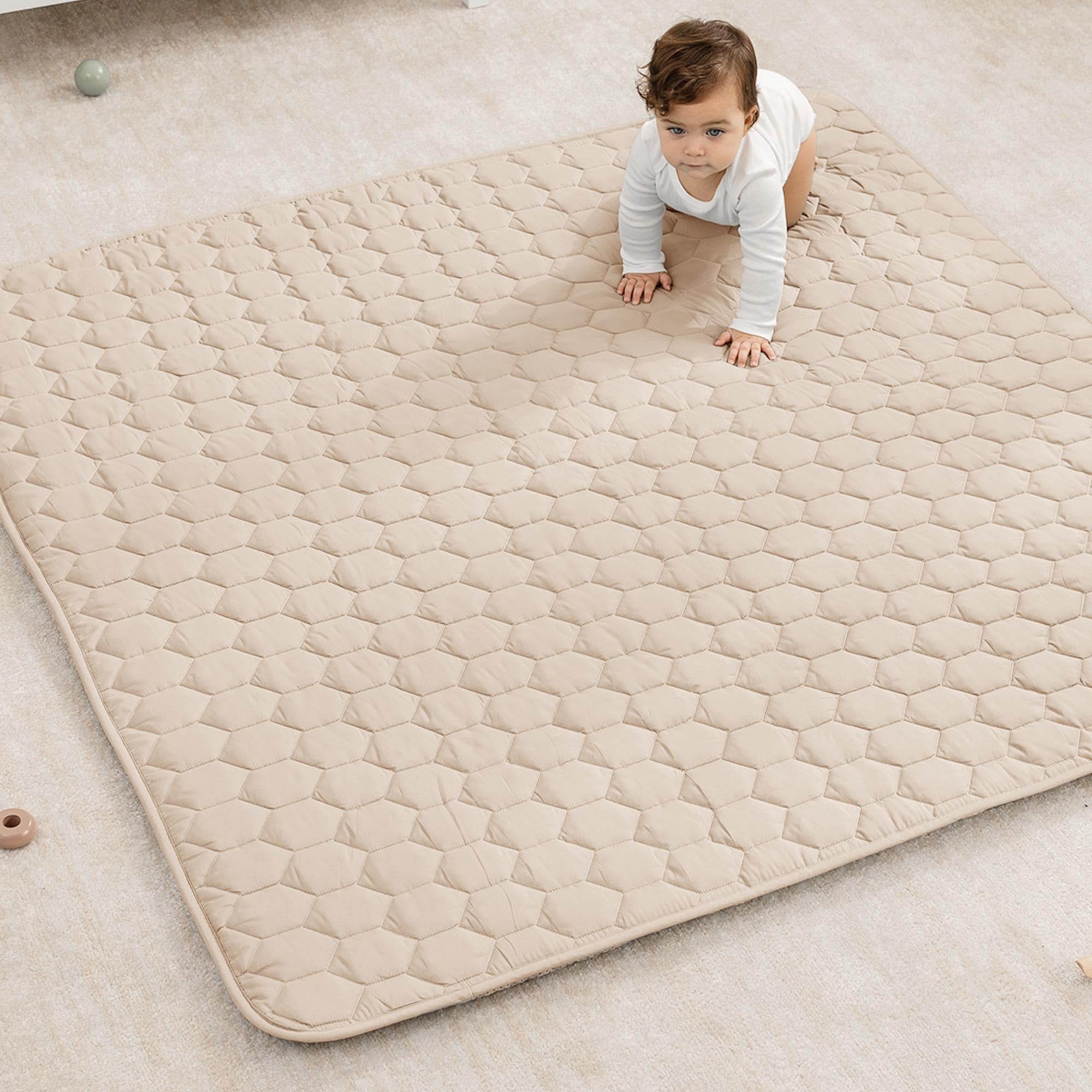 Premium Play Mat, Quilted Baby Mat for Floor by Comfy Cubs