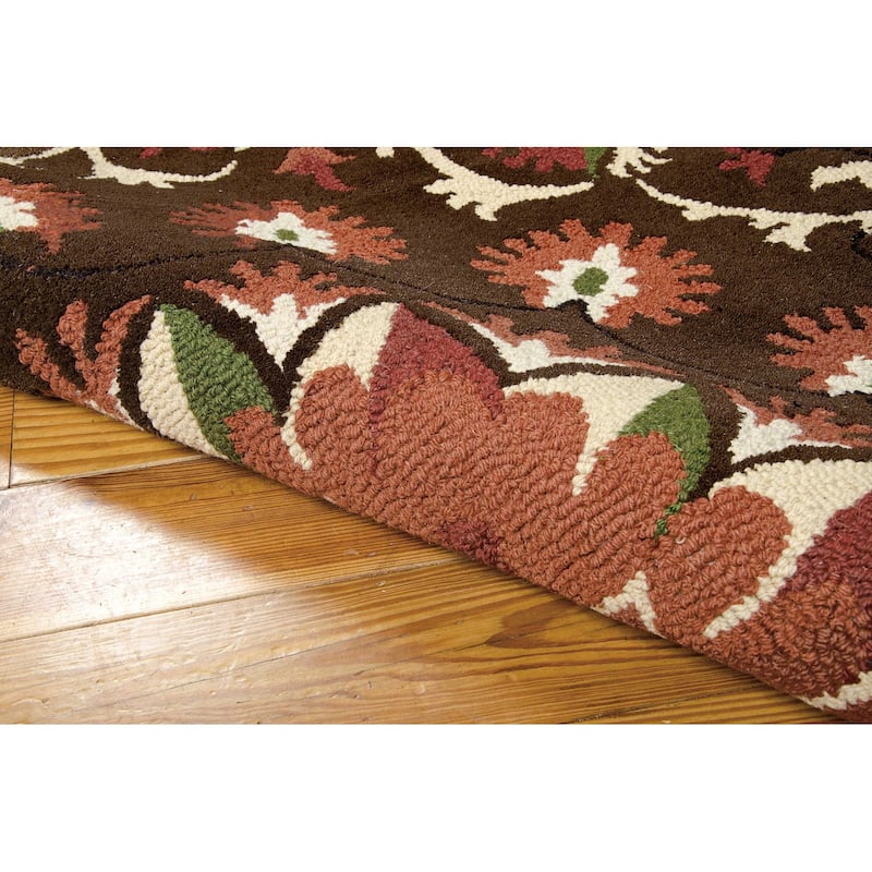 Nourison Suzani Abstract Floral Textured Hand-tufted Area Rug