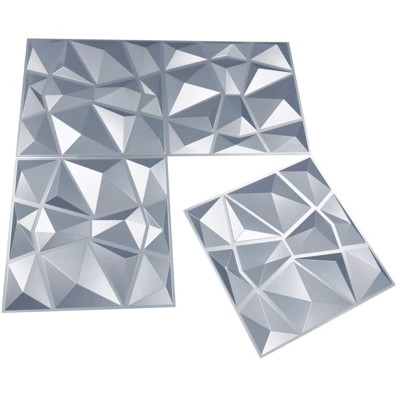 Art3d 3D Wall Panels PVC Diamond Design (32 Sq.Ft)