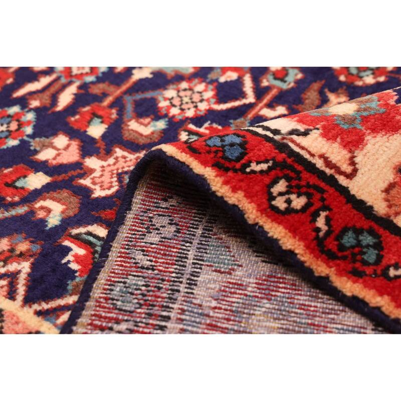 ECARPETGALLERY Hand-knotted Andelz Navy Wool Rug - 4'9 x 9'10