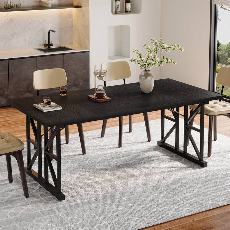 Black Dining Table for 4-6