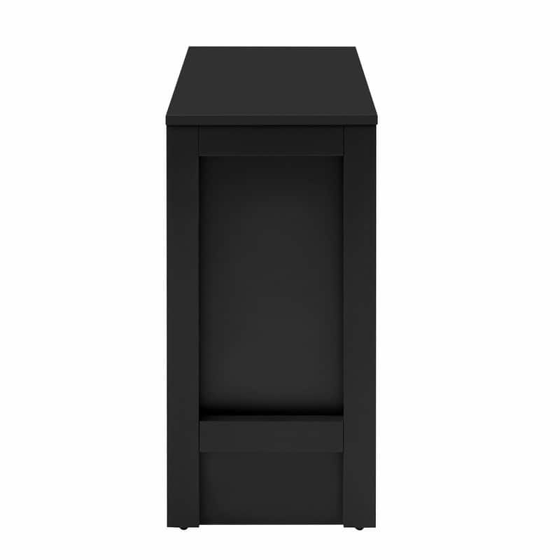 Multifunctional 89.7" Wooden Sideboard with Extendable Table and Storage for Living Room Organization