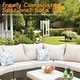preview thumbnail 4 of 54, 11-Piece Outdoor Wicker Half-Round Furniture Set, Half-Moon Sectional Sofa Set All Weather Rattan Curved Conversation Sets