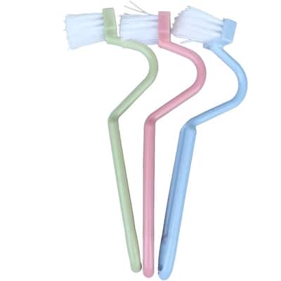 V-Type Toilet Bowl Brush with Scrubber
