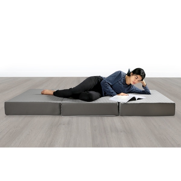 Milliard 6-inch Trifold Mattress with Ultra Soft Removable Cover. Opens flyout.