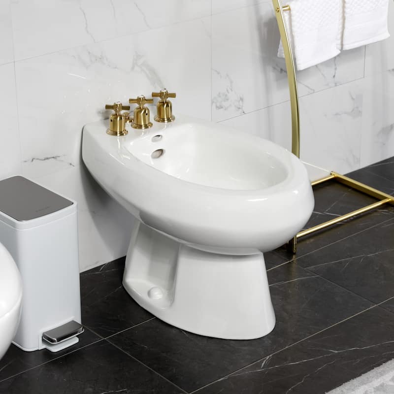 Kingston Brass Millennium Three-Handle Bidet Faucet