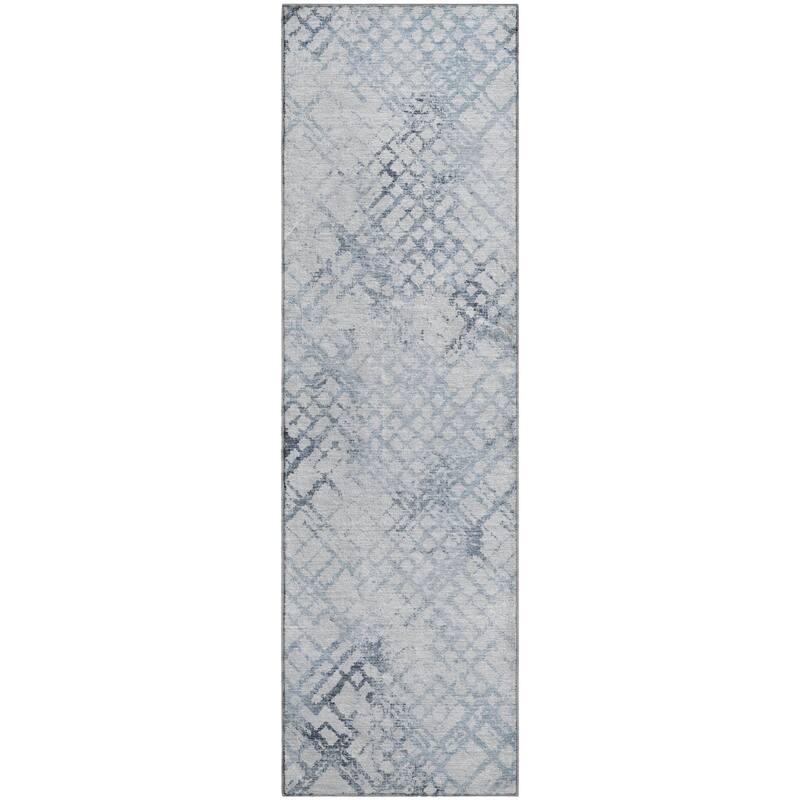 Premium Washable Super Soft Modern Trellis Mayfield Rug