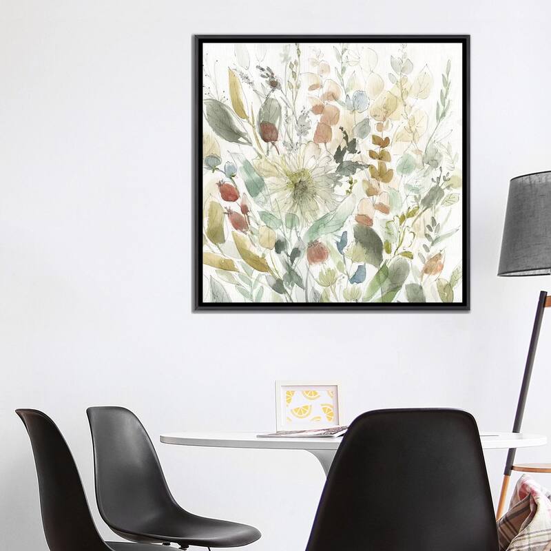 iCanvas "Linen Wildflower Garden" by Carol Robinson Framed