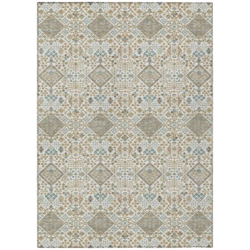 Machine Washable Indoor/ Outdoor Global Bidunga Chantille Rug