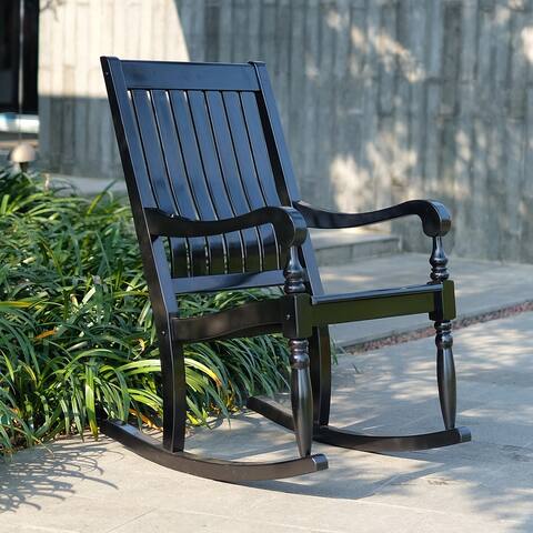 Cambridge Casual Lyon Mahogany Oversize Rocking Chair